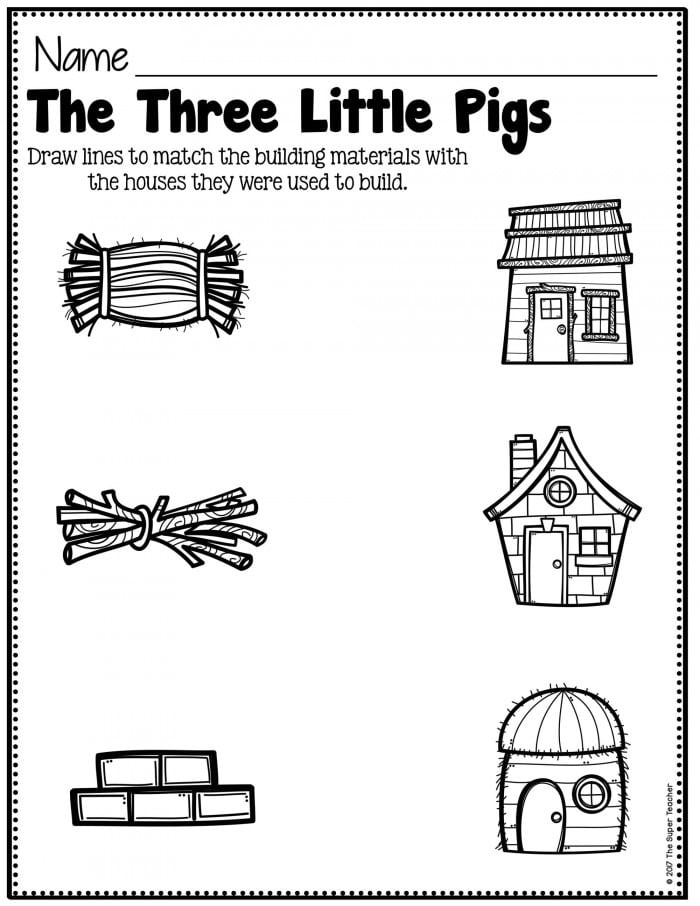 The Three Little Pigs Free Printable Worksheets