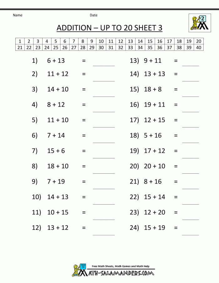 Math Addition Facts Nd Grade Math Addition Facts Nd Grade