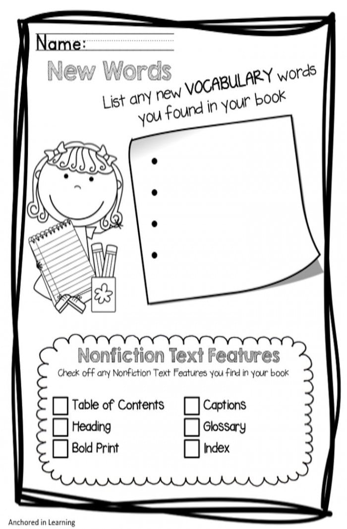 2nd-Grade-Text-Features-Worksheet