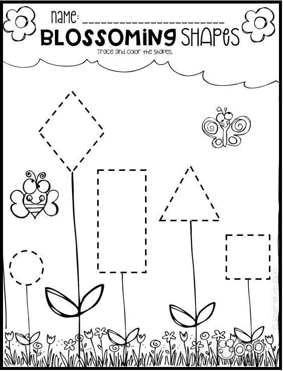Spring Math And Literacy Worksheets For Preschool Is A No Prep