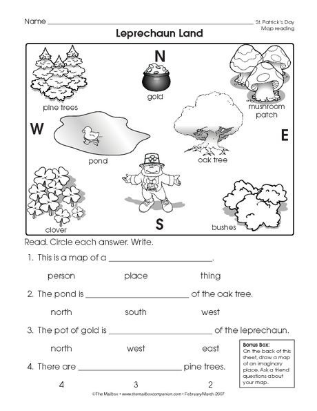 Reading A Map Worksheet Easy And Free To Click And Print