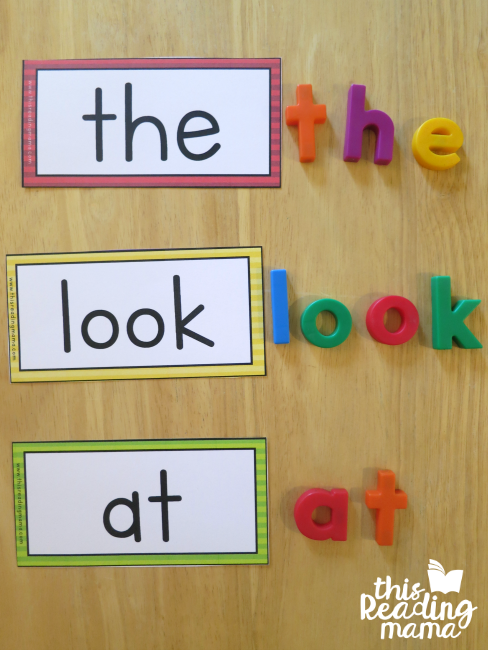 Sight Words Magnetic Letters