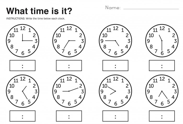 Simple Telling Time Worksheets For Elementary Students Worksheets 99worksheets