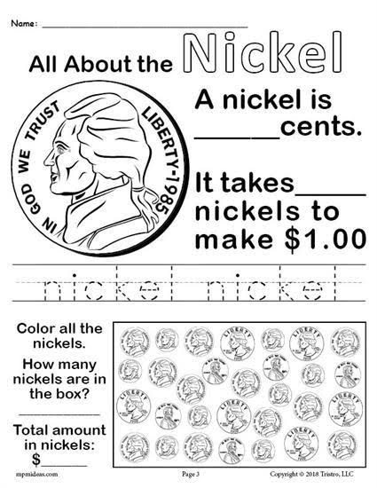 All About Coins  Free Printable Money Worksheets