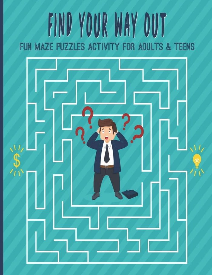 Amazoncom Find Your Way Out Fun Maze Puzzles Activity For Adults