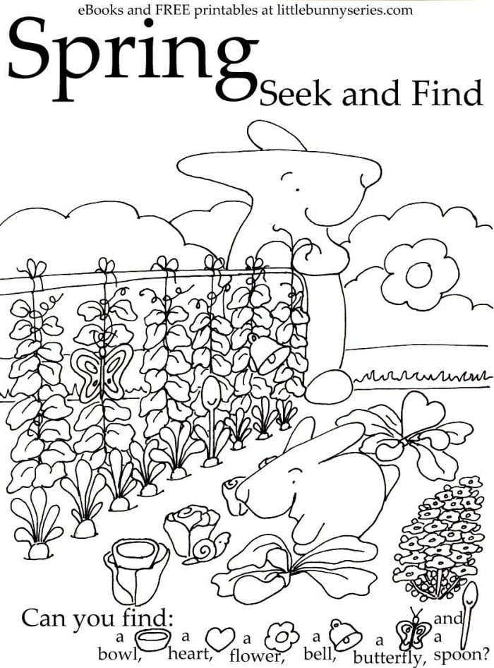 Spring Find It Worksheets 99Worksheets