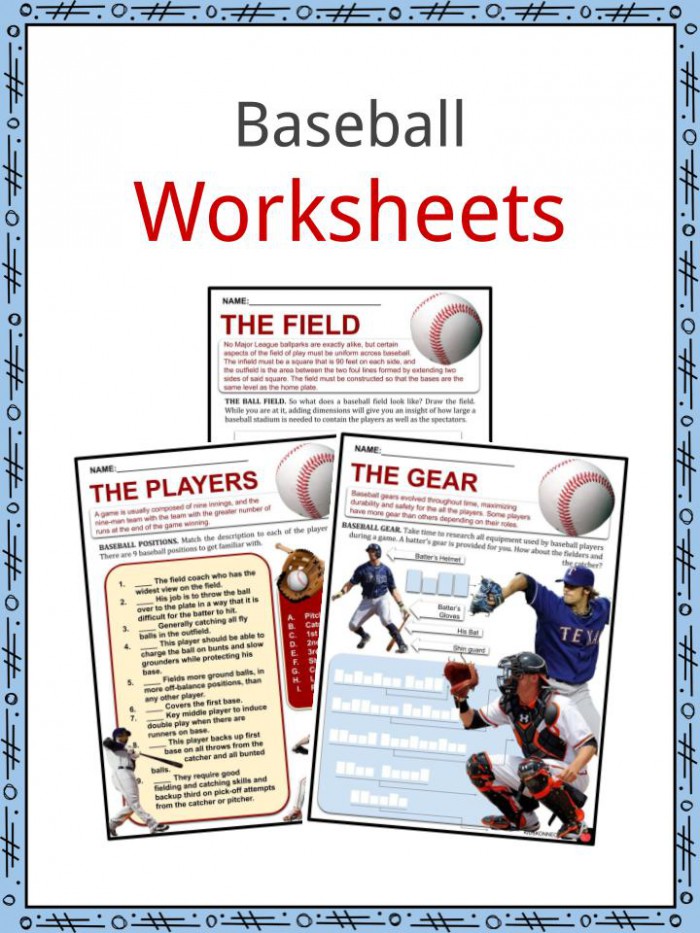 Baseball Facts  Worksheets  Early Baseball   Rise Of The Stars For