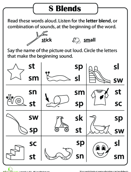 consonant-sounds-s-blends-worksheets-99worksheets