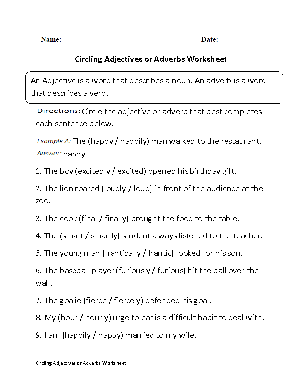 All About Adverbs Verbs And Adverbs 1 Worksheets 99Worksheets