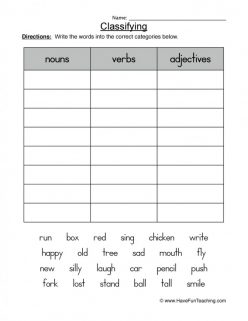 Adjectives And Nouns