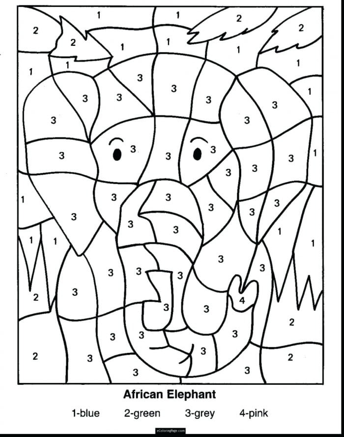 Coloring Book  Color By Multiplication Addition Facts Sheet