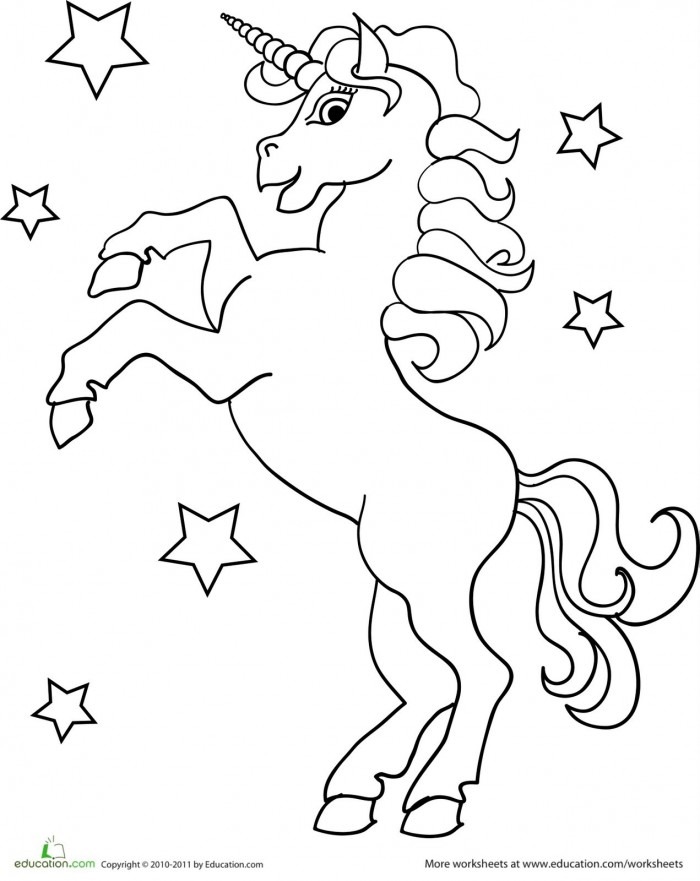 Most Peerless Cute Little Unicorn Coloring Page Print Color Fun