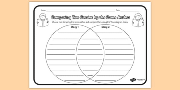 Comparing Two Stories By The Same Author Worksheet