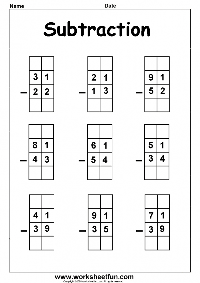 Subtraction With Regrouping Practice Worksheets 99Worksheets