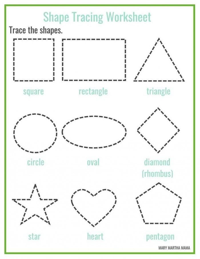 Shapes Worksheets For Preschool Free Printables