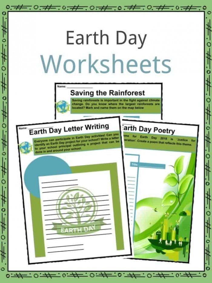 Earth Day Facts  Worksheets   Climate Change Information For Kids
