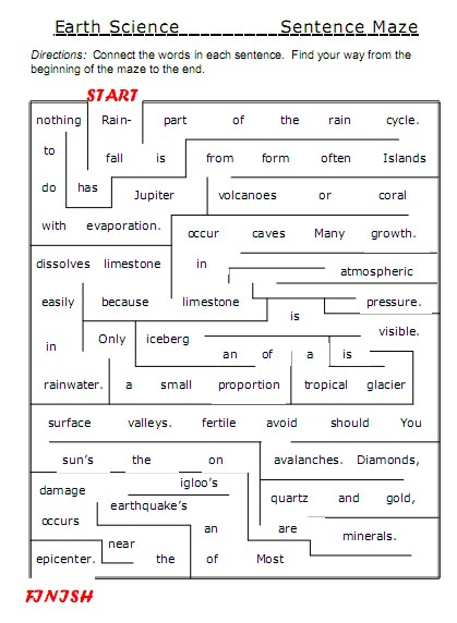 Earth Science Vocabulary