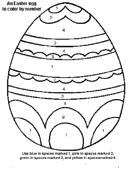 Easter Color By Numbers With Images