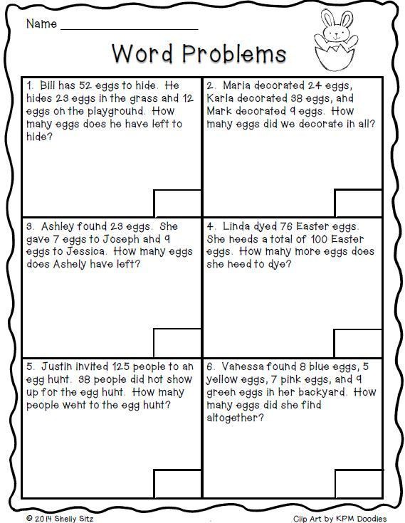 Easter Math Freebie With Images