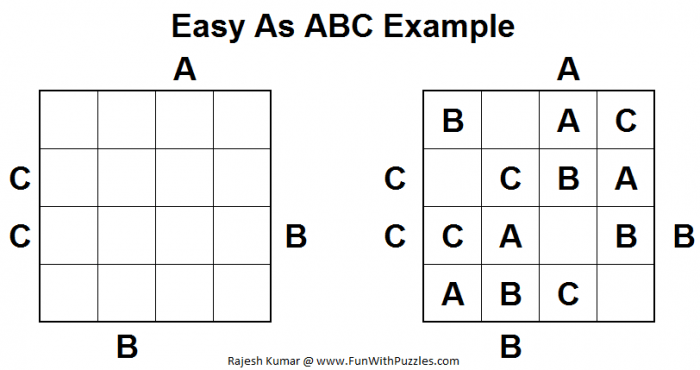 Easy As Abc Puzzle Variations