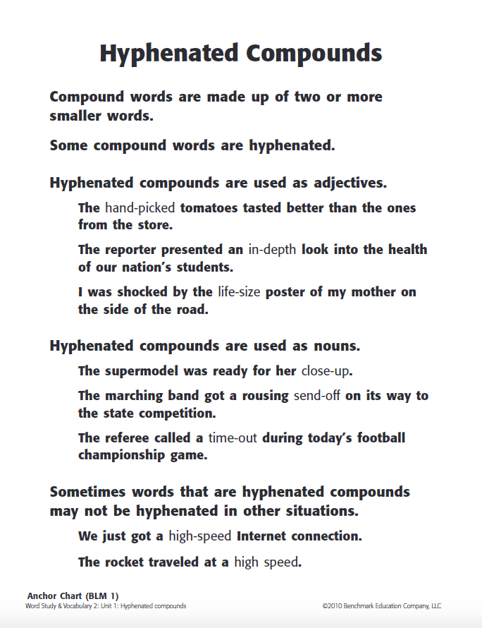 Extraordinary Worksheets On Hyphenated Compound Words Also The