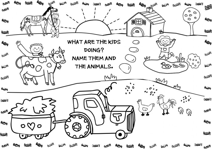 Farm Coloring Pages