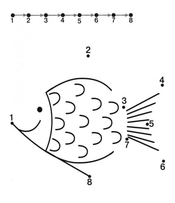 Fish Dot To Dot Worksheets