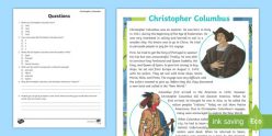 Reading Fluency: Christopher Columbus