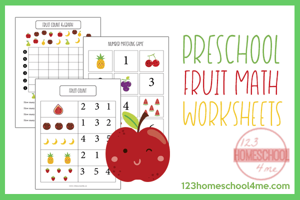 Free Preschool Fruit Math Skills