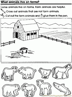 Farm Coloring Page