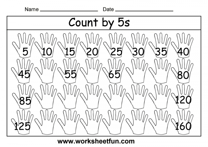 Free Printable Math Worksheets Count By S