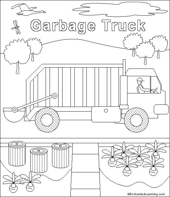 Garbage Truck Template