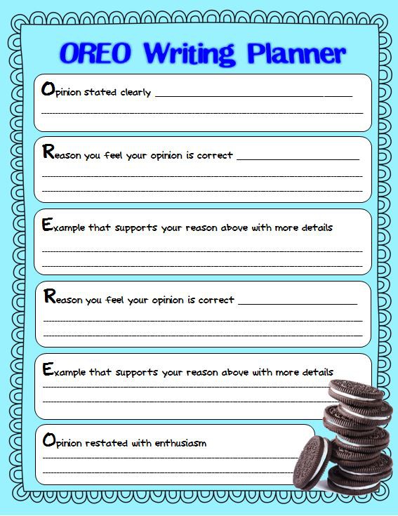 Graphic Organizers For Opinion Writing