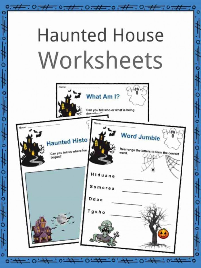 Haunted House Facts  Worksheets   History Information For Kids