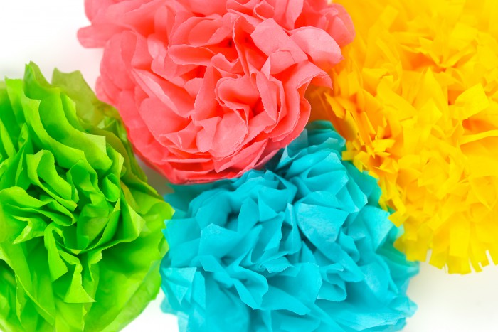 How To Make Tissue Paper Flowers Four Ways