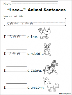 Write The Sight Words: “See”