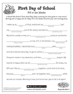 Fill In The Blanks Story
