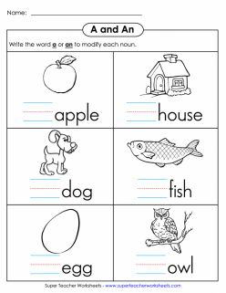 “A” And “An”