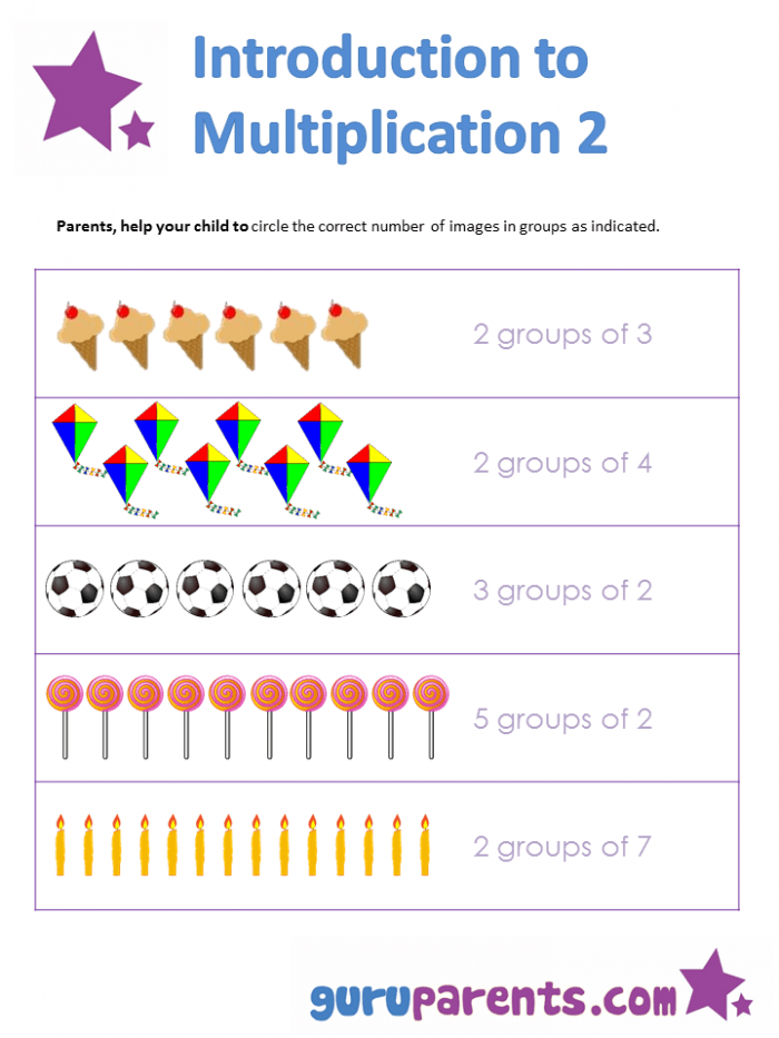 Introducing Multiplication Worksheets