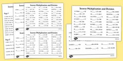 Inverse Operations: Division