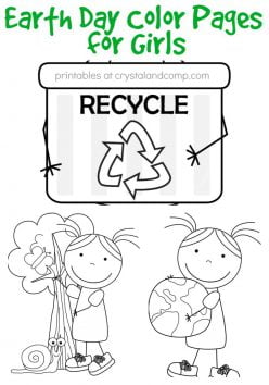 Color The Earth Day Picture