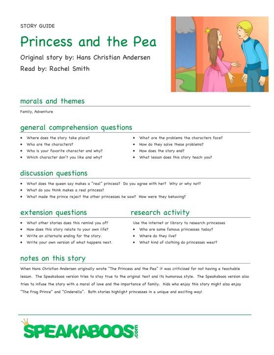 Princess And The Pea Worksheets | 99Worksheets