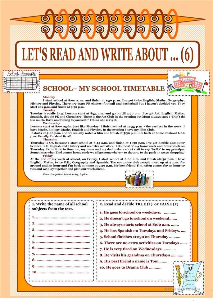 Lets Read And Write About
