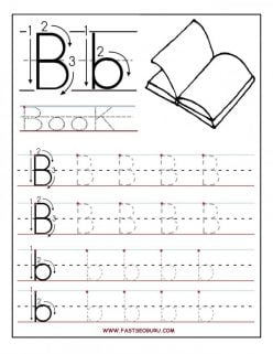 Letter B Tracing Practice