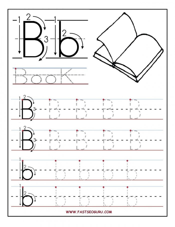 Letter B Worksheets For Preschoolers