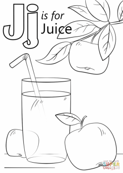 Letter J Coloring Page