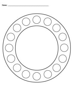 Letter Dot To Dot: O