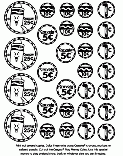 Money Coloring Page