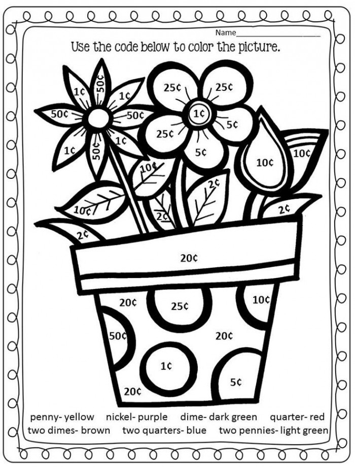 Free Printable Math Coloring Worksheets 2 Digit Addition