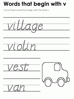 Words That Begin With “V”